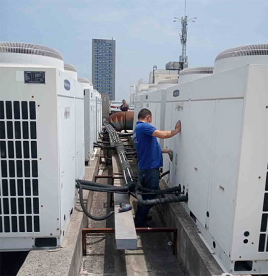 江夏中央空调制热和不制冷系统维修方法